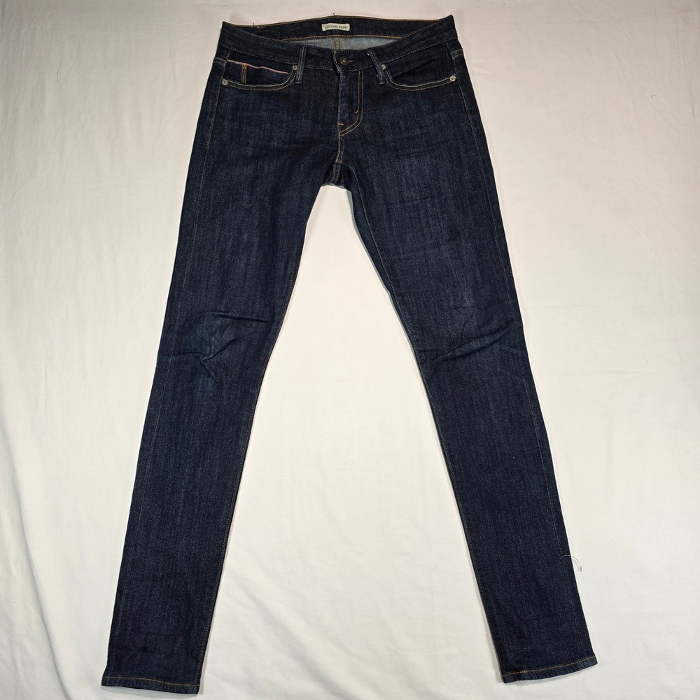 Levis Boyfriend Skinny Jeans Dark 
Wash Indigo Stretch Denim Size 24